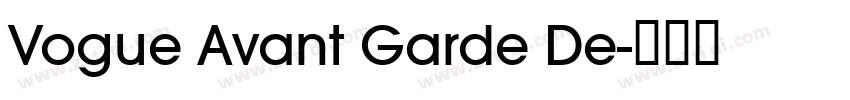 Vogue Avant Garde De字体转换